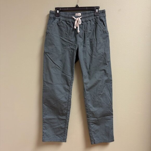 Pact Womens Organic Daily Twill Drawstring Pull On Utility Pants Size M Green - Picture 1 of 13